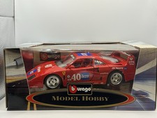 Very Rare Burago Model Hobby 1:18 Ferrari F40 IMSA 1990 #40 The 0123 Diecast Car