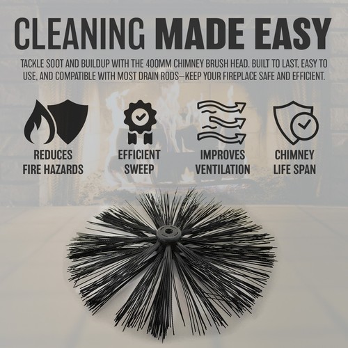 New 400mm chimney brush - new,