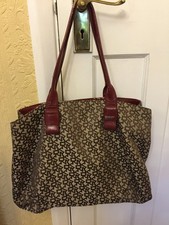 DKNY Women's Monogram Large Tote Bag, Used