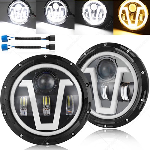 Inch round led headlight - round,