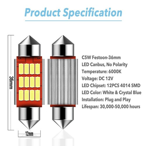 Car bulbs c5w led lights - led,