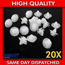 20X FOR  PEUGEOT SIDE MOULDING CLIPS / RUBSTRIP PLASTIC TRIM CLIPS FASTENER