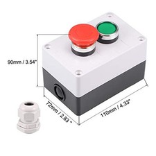 Green Push Button Switch with