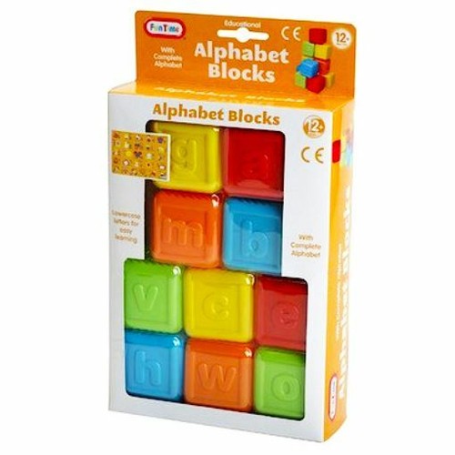 Fun time alphabet blocks - time,