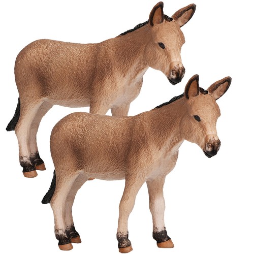 2pcs donkey model - 2pcs, desktop