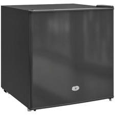 HOMCOM 35L Tabletop Freezer with Removable Wire Shelf and Two Keys, Black