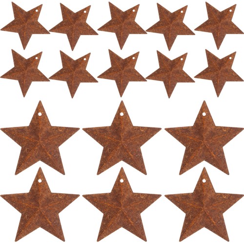 Pcs rusty barn star hanging - 50,
