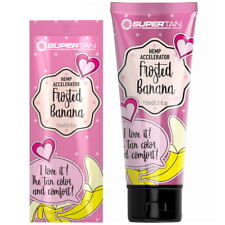 Supertan Frosted Banana Accelerator Sunbed tanning lotion sachet or bottle