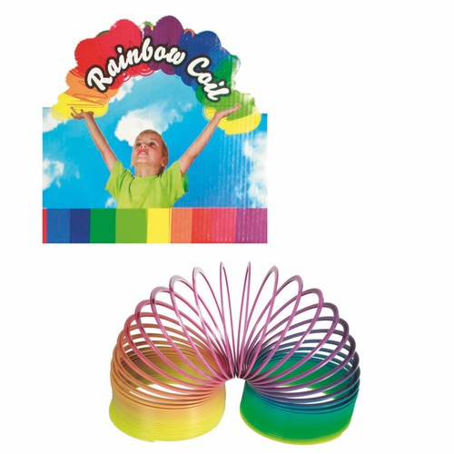 Jumbo rainbow slinky toy set - slinky,