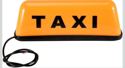 Taxi sign cab - taxi, 12v