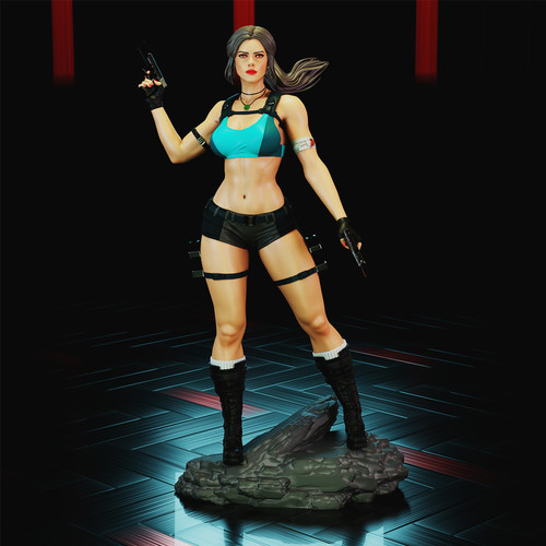 Lara croft tomb raider resin - croft-,