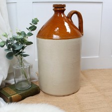 Large Salt Glazed Stoneware Flagon & Stopper by Doulton & Co, Lambeth. C1890's.