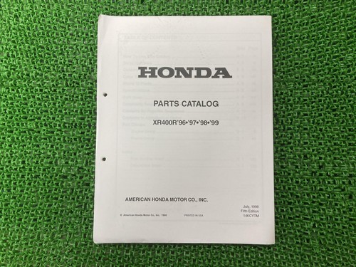Xr400r parts list 5th - xr400r,