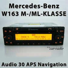 Genuine Mercedes Audio 30 APS W163 Navigation System M-ML-Class Sat Nav CD Radio