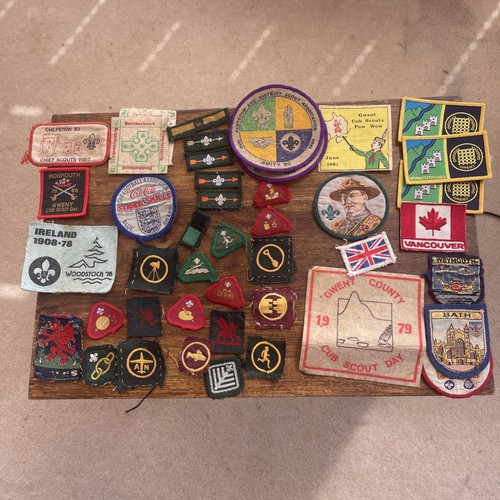 Vintage scout cloth - scout, patches
