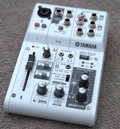 Yamaha ag03 channel - 3-channel, mixer