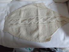 Aran Jumper Cream Wool Needs