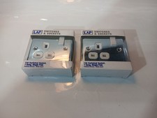 LAP Chrome 1 Gang Socket with White Insert - 8525C-0001 x 2no.