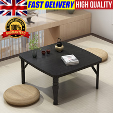 Foldable Japanese Tatami Tea Table Desk Wooden Top Low Coffee Table Square Desk