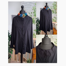 Black LADIES TUNIC Top Shirt