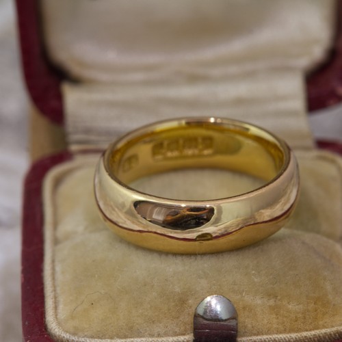 22ct gold wedding band - gold, heavy