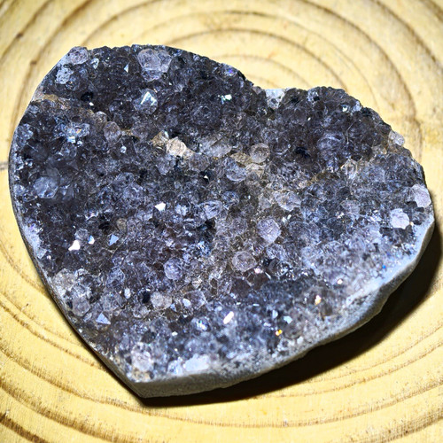 Natural heart shaped - shaped, amethyst