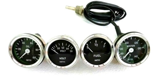 Smith black chrome volt gauge - smith,