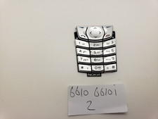 VGC Original Replacement Silver Nokia 6610 6610i Number Button Pad UK3POST