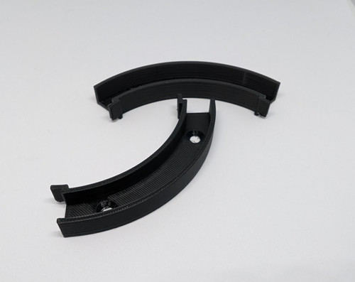 Tambour door track corners - door,