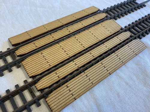 Double track level crossing - track,