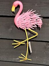 New Bright Vibrant Pink Flamingo Metal Wall Art Decor Garden/Fence/Home