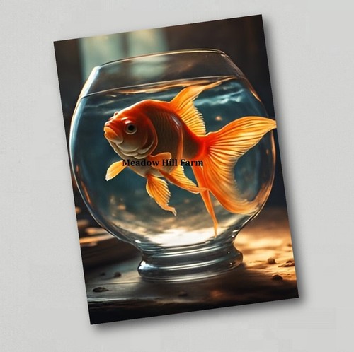 Fridge magnet goldfish - goldfish, classic