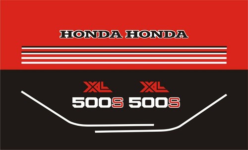 Honda xl500s decal - honda, 1980-81
