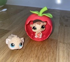 LITTLEST PET SHOP hamster in apple bundle accessories LPS HASBRO 