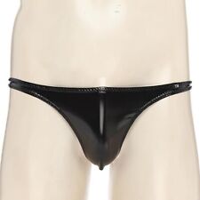 Mens PVC Thong Back Briefs