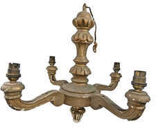 Vintage Wooden Chandelier 4