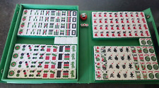 Mah Jong Set Vintage 100% Complete Travel Carry Case Mahjong Jongg Classic Game.