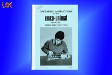 *PRINTED DIGITALLY REMASTERED HARD-COPY* UNIMAT SL EMCO LATHE INSTRUCTION MANUAL