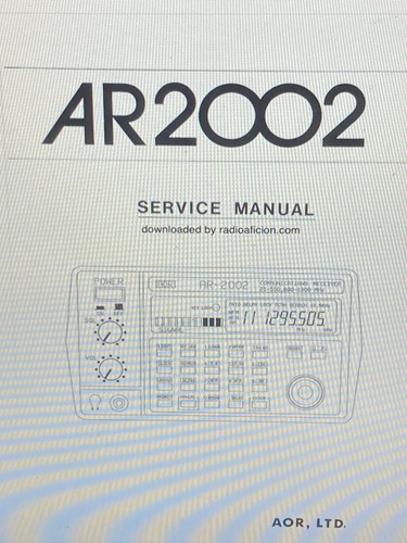 Aor ar2002 scanner radio - ar2002,