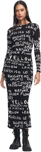 Desigual slim midi knit dress - slim,