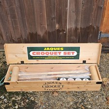 Jaques Croquet Lawn Set  Surrey 71280  Overall Excellent Condition Mallets Vgc