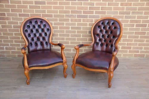Pair chesterfield vintage - pair, of