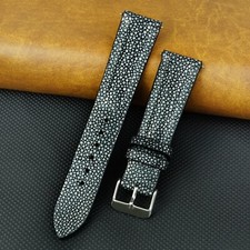 Black leather watch strap men - watch,