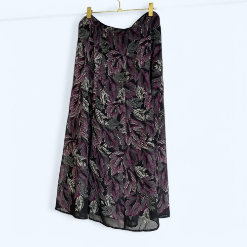 Black purple feather pattern - purple,