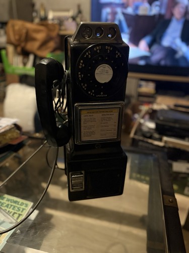 Vintage payphone 1950 - vintage, payphone/1950’s