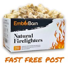 🔥 Fire Lighters for Woodburners Natural Firelighters Large Box - Pack Of 200 🔥