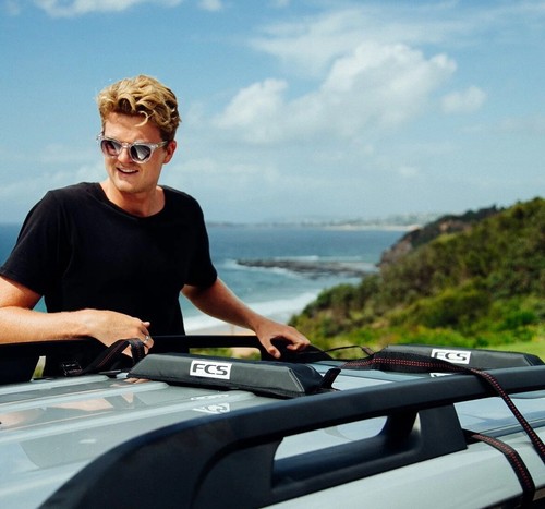 Soft roof rack for surfboard - roof,