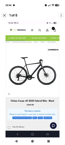 Orbea carpe bike size s - ,