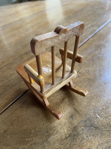 Tiny rocking chair doll house - rocking,
