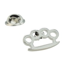 Knuckle Duster Lapel Pin Badge